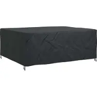 vidaXL Meubelbescherming Effen Zwart 250 x 210 x 70 cm 600D