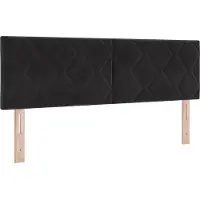 vidaXL LED boxspringbed met hoofdeinde, zwart, 160 x 200 cm, fluweel