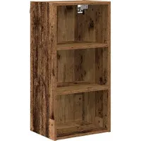 vidaXL - Hangkast - met - opslag - Oudhout - 40 - x - 29,5 - x - 80 - cm - Bewerkt - hout