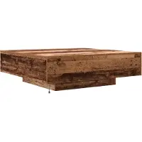 vidaXL Salontafel Oudhout 100 x 100 x 31 cm Bewerkt hout