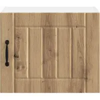 vidaXL Wandkast LUCCA 2 st Artisanaal eiken Bewerkt hout