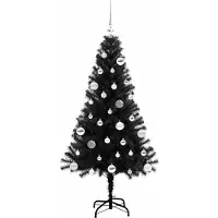 vidaXL Kerstboom Zwart 150 cm PVC