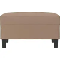 vidaXL Voetenbank 70x55x41 cm kunstleer cappuccino