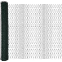 vidaXL Hexagon Hek Groen 1,2 x 10 m PVC