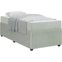 vidaXL Bedframe Lichtgrijs 90 x 200 cm Stof