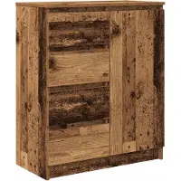 vidaXL Dressoir met lades 71x35x84 cm spaanplaat hout oud hout