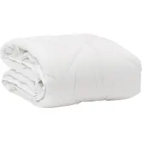 vidaXL Dekbed met kussen 2 pcs Wit Microvezel