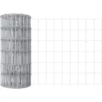 vidaXL Euro-hek met betonnen voetstuk 50 x 0,4 m Gegalvaniseerd staal