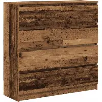 vidaXL Dressoir 100x35x99 cm spaanplaat oud hout