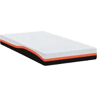 vidaXL Matras, wit en zwart, 120 x 200 cm, jacquardstof
