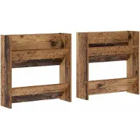 vidaXL Schoenenkast 2 st 60 x 18 x 60 cm Bewerkt hout Oudhout