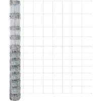 vidaXL Gelast hekwerk met betonnen fundering, 25 x 1,4 meter, zilverkleurig