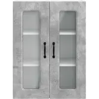 vidaXL Vaatwasserfront, model Kalmar, betonkleur, 60 x 31 x 80 cm