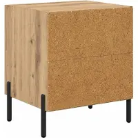 vidaXL Nachtkastje 2 st Artisan Eiken 40 x 35 x 47,5 cm Bewerkt hout
