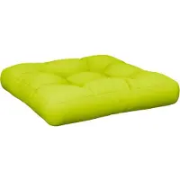vidaXL Palletkussen 50x50x12 cm stof heldergroen