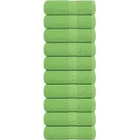 vidaXL Washandjes FROGN 10 st 30x30 cm 360 g/m² appelgroen
