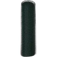 vidaXL Hexagon Hek Groen 0,6 x 10 m PVC