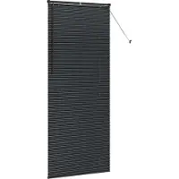 vidaXL Venetiaanse jaloezie Zwart 220 x 95 cm 25 mm Aluminium