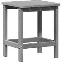 vidaXL Bijzettafel Lichtgrijs 38 x 38 x 46 cm Polyetheen