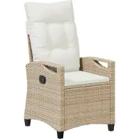 vidaXL Tuinstoelen, 2 stuks. Beige en crème, staal en polyester