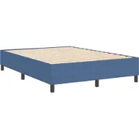 vidaXL Platformbedframe Blauw 140 x 200 cm Corduroy stof