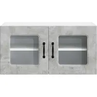 vidaXL Vaatwasserfront, model Kalmar, betonkleur, 80 x 31 x 40 cm