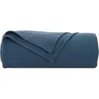 vidaXL Dekentjes 6 st Marineblauw 270 x 240 cm 5.38 kg Fleece