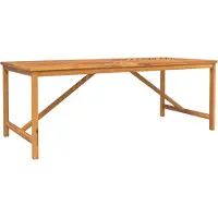 vidaXL Tuin Eettafel Set 9 st Bruin Massief Acacia Hout