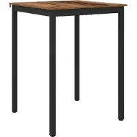 vidaXL Staande Bartafel Bewerkt hout Vierkant