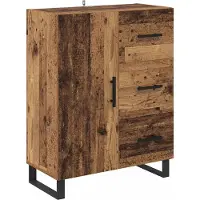 vidaXL Highboard 2 st Oud Hout 69,5 x 34 x 180 cm