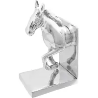 vidaXL Boekensteunen 2 st Zilver 11 x 14 x 25 cm Aluminium