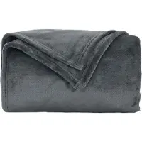 vidaXL plaid Donkergrijs 130 x 150 cm 0.51 kg Fleece