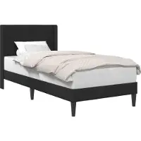 vidaXL Bedframe met hoofdeinde Zwart 90 x 200 cm Fluweel