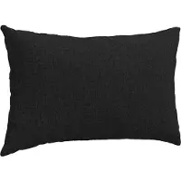 vidaXL Zitkussens 2 pcs Stof Zwart 200 x 40 cm