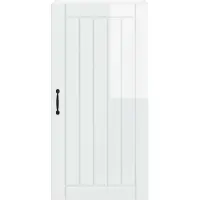 vidaXL Wandkast LUCCA, hoogglans wit, 50 x 31 x 100 cm, houtvezel