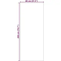 vidaXL Binnen kleed SIROLO Crèmekleurig 80 x 200 cm Polyester