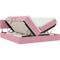 vidaXL Opbergbed 2 st Roze 180 x 200 cm Velvet