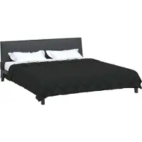 vidaXL Volledig Jaar Dekbed Zwart 220 x 240 cm Microvezel