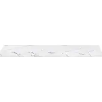 vidaXL Wandplank Muurmontage Wit Marmer 80 x 23,5 x 3,8 cm