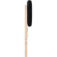 vidaXL Gestoffeerd hoofdbord Bruin en Zwart 120 cm Massief grenenhout