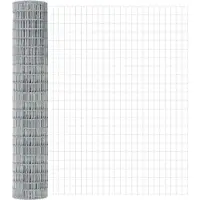 vidaXL Euro-hek met betonnen voetstuk 10 x 1,6 m Gegalvaniseerd staal