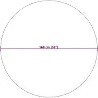 vidaXL Vloerkleden Rond LUGO Crème en Grijs Ø 200 CM Polyester