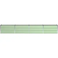 vidaXL Plantenbak Groen 320 x 40 x 45 cm Staal