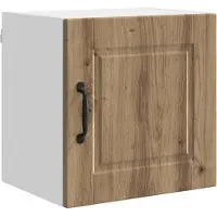 vidaXL Wandkast PORTO Artisan Eiken 40 x 31 x 40 cm Bewerkt hout