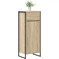 vidaXL Badkamerkast Sonoma 40 x 30 x 100 cm Bewerkt hout