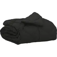 vidaXL Zomer Deken 220 x 135 cm Zomer 200 gsm Zwart