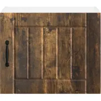 vidaXL Wandkast LUCCA 2 st Gerookt eiken Bewerkt hout