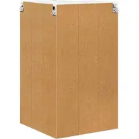 vidaXL Wandhoekkast LUCCA Zwart 57 x 57 x 100 cm Bewerkt hout