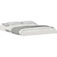 vidaXL Bedframe Wit 140 x 210 cm Massief grenenhout