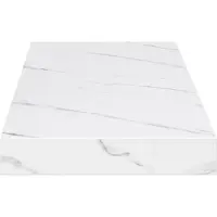 vidaXL Wandplank Muurmontage Wit Marmer 80 x 23,5 x 3,8 cm